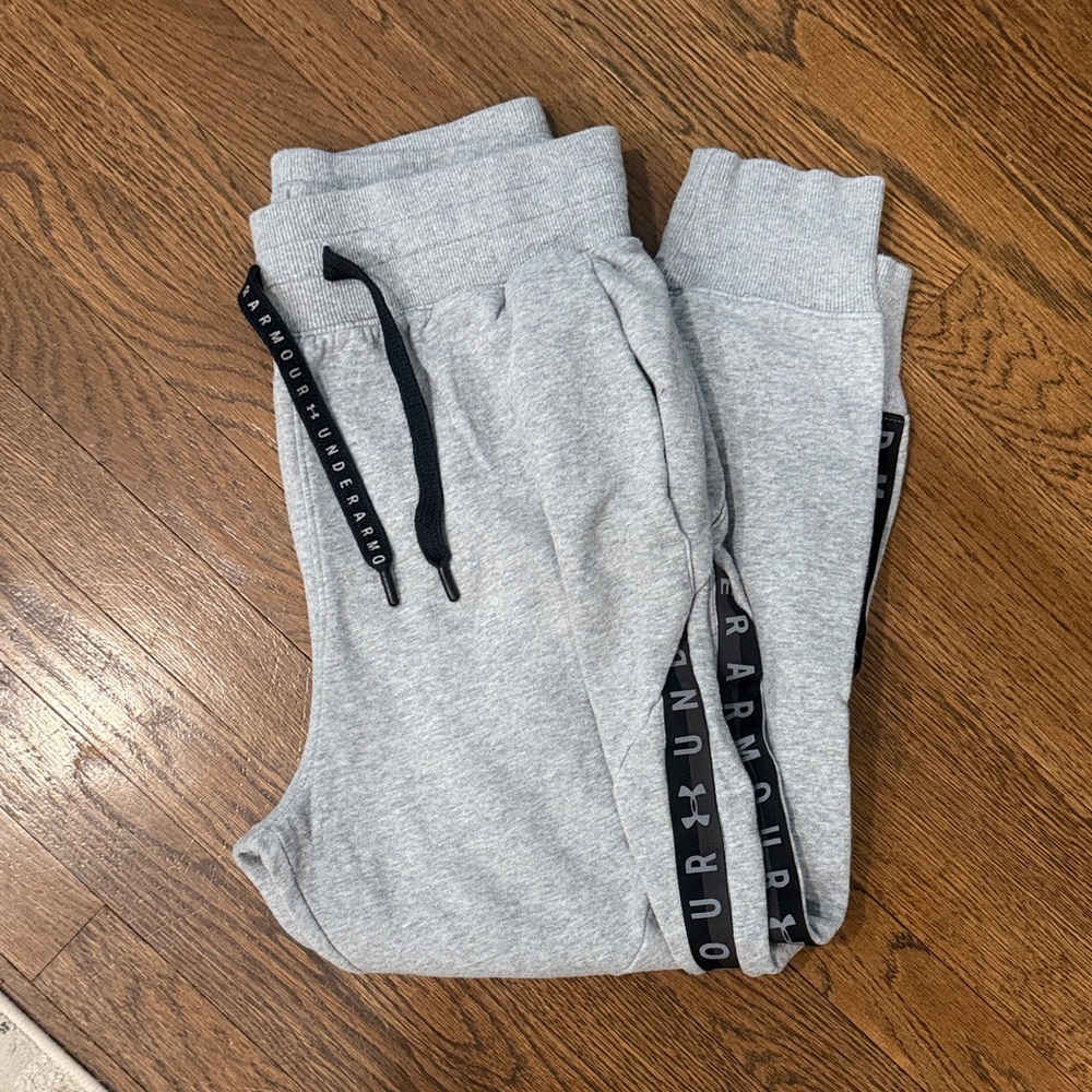 Under Armour Gray Joggers with Black Details